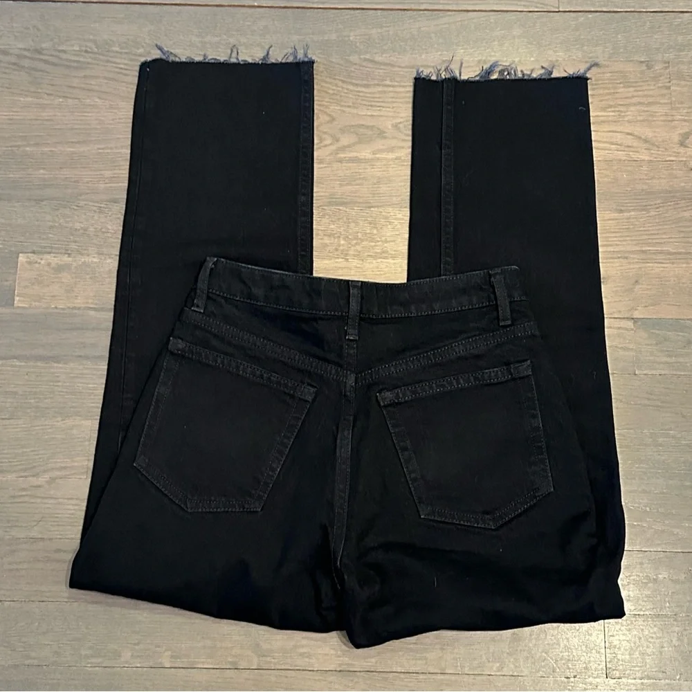 🚨FINAL SALE! PRICE IS FIRM🚨NWT TopShop Black Straight Leg Jeans - Picture 3 of 5